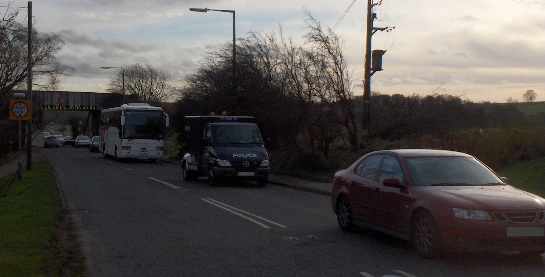 Hardwick Road Bridge, Pontefract, about 2 P.M. on Friday, 12th January 2007