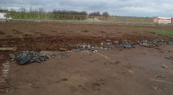 Spital Gap Lane on the East Side of the A1