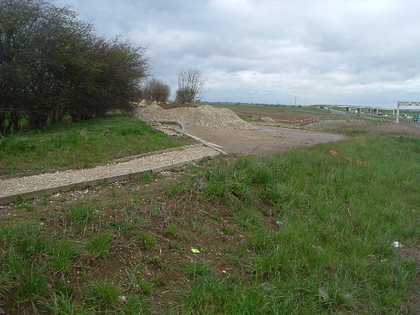 Spital Gap Lane at the West Side of the A1